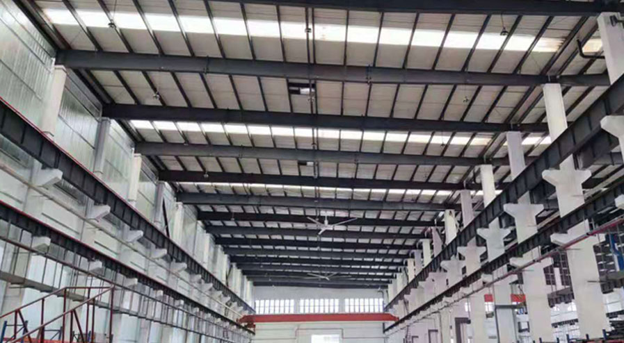 扇机互补厂房降温方案示意图