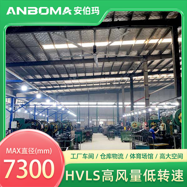 工业大风扇正常使用寿命-安伯玛永磁工业大风扇在宁波工厂中的应用